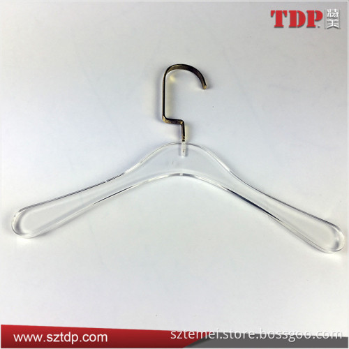 Manufacturer 16" Frost Acrylic Lucite Ladies Hanger, Acrylic Hangers